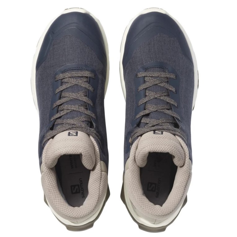 Navy / Khaki Salomon X Reveal Chukka CSWP Men's Winter Boots | IE HZ6357